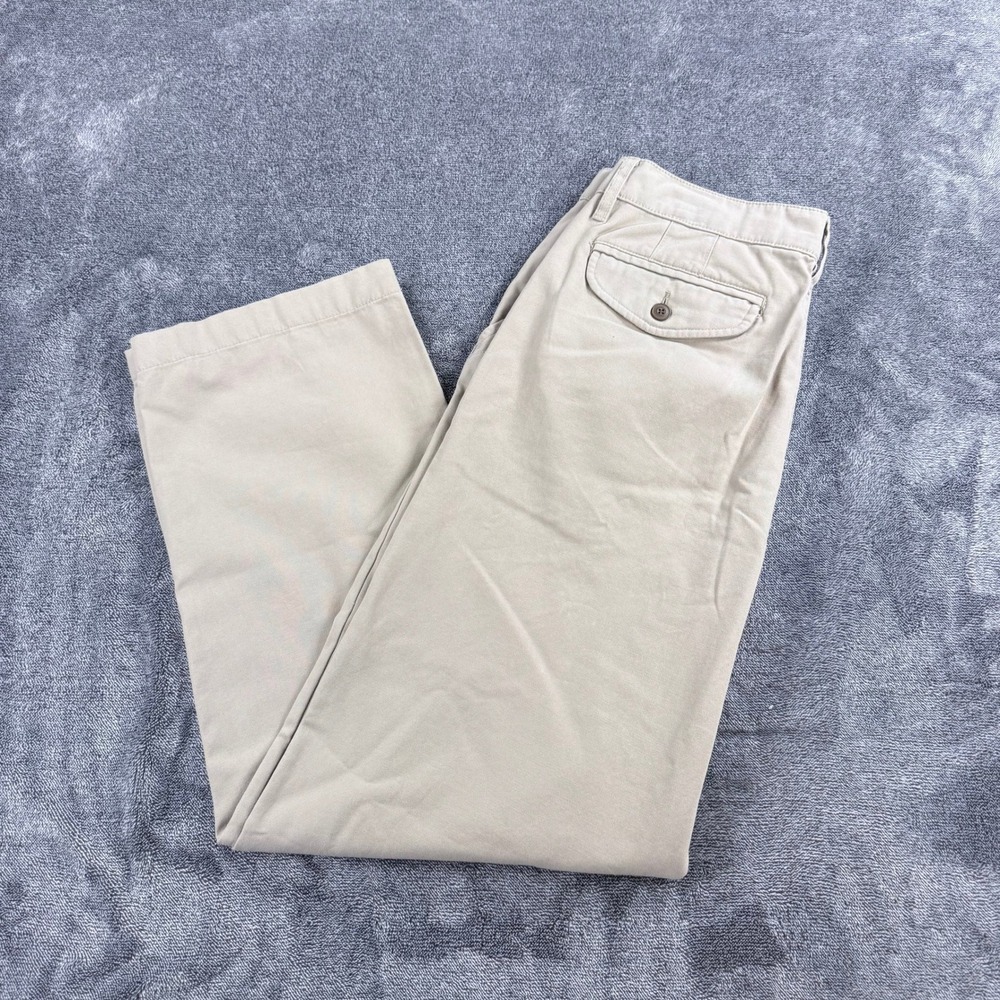 Lucky Brand Mens Khaki Chino Pants Straight Leg Tan Cotton 33x30 NWT $99